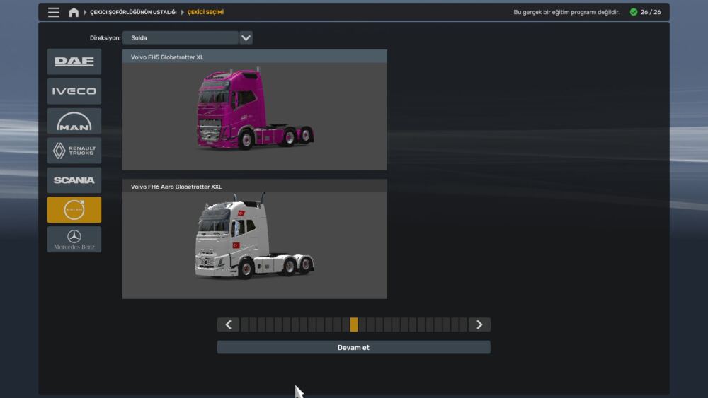 Master Team Academy Kodlu Çekiciler Modu Ekran Görüntüsü 2 - Euro Truck Simulator 2