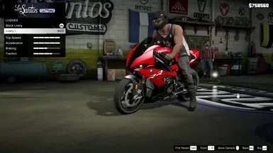 BMW S1000 RR 2019 For GTA V Enhanced and NVE Ekran Görüntüsü 1 - Grand Theft Auto V