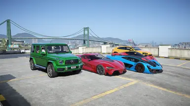 Addon Carpack V1 For GTA V Enhanced and NVE (50 cars) Ekran Görüntüsü 1 - Grand Theft Auto V