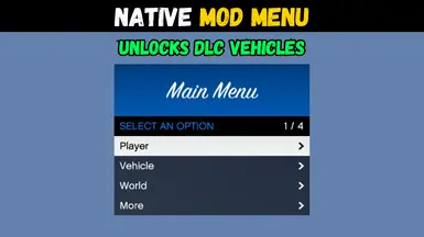 Native Mod Menu (ASI) - Grand Theft Auto V Mod