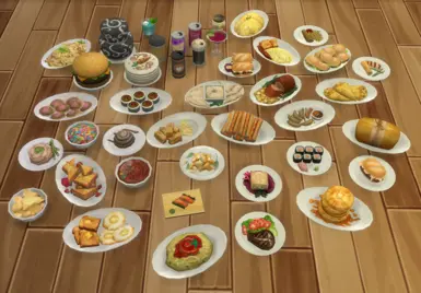 A.I. Upscaled Food - The Sims 4 Mod