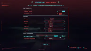 Mod Settings Ekran Görüntüsü 1 - Cyberpunk 2077