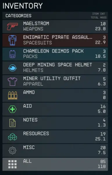 Astral UI Ekran Görüntüsü 1 - Starfield