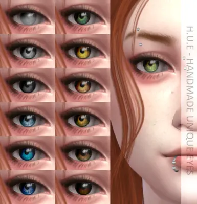 H.U.E - Handmade Unique Eyes TS4 - The Sims 4 Mod