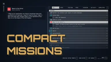 Compact Mission Menu