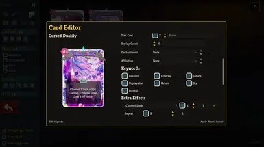 Card editor and Card creator Ekran Görüntüsü 5 - Slay the Spire 2