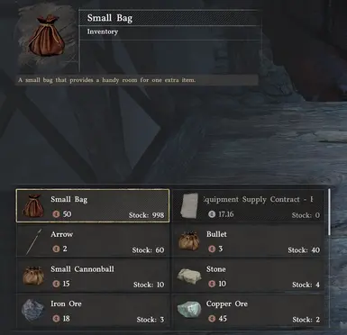 999 Backpack in Shop - Crimson Desert Mod