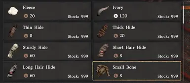 ALL Craft Material Vendor Shop - Crimson Desert Mod